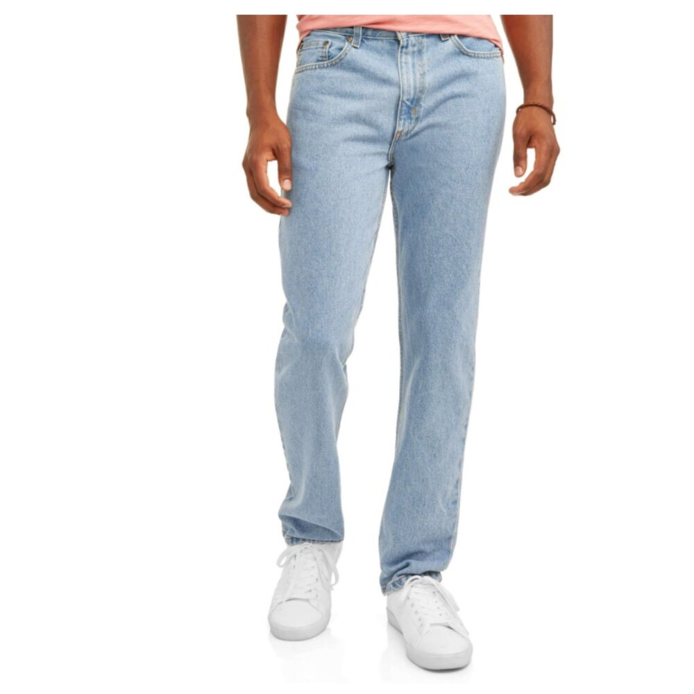 George Men's and Big Men's 100% Cotton Regular Fit Jeans 34x30